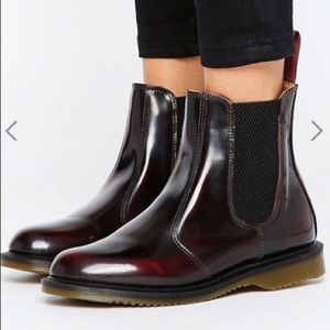 Dr. Martens Kensington Flora Burgundy Chelsea Boot